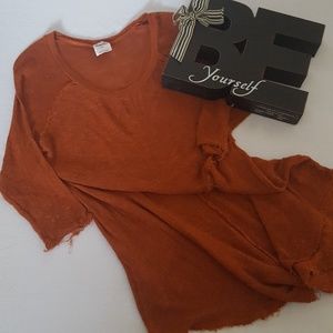 Free People rust sweater size medium
